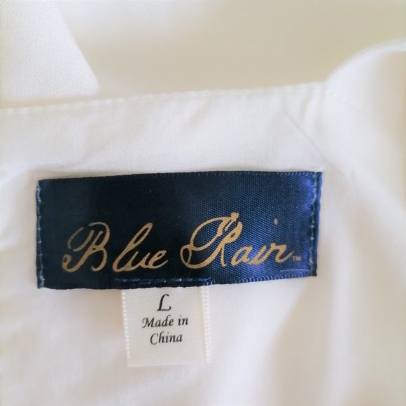 Blue Rain Womens White Sleeveless Square Neck Crochet 100% Rayon Tank Top Size L - Picture 5 of 7